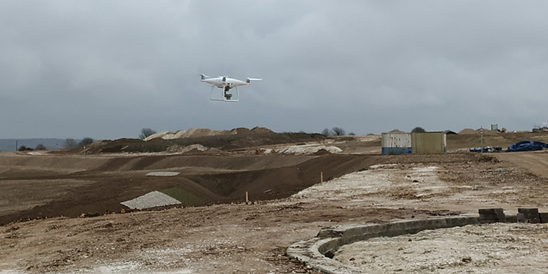 foto levantamiento drone